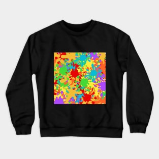 colorful paint drops Crewneck Sweatshirt